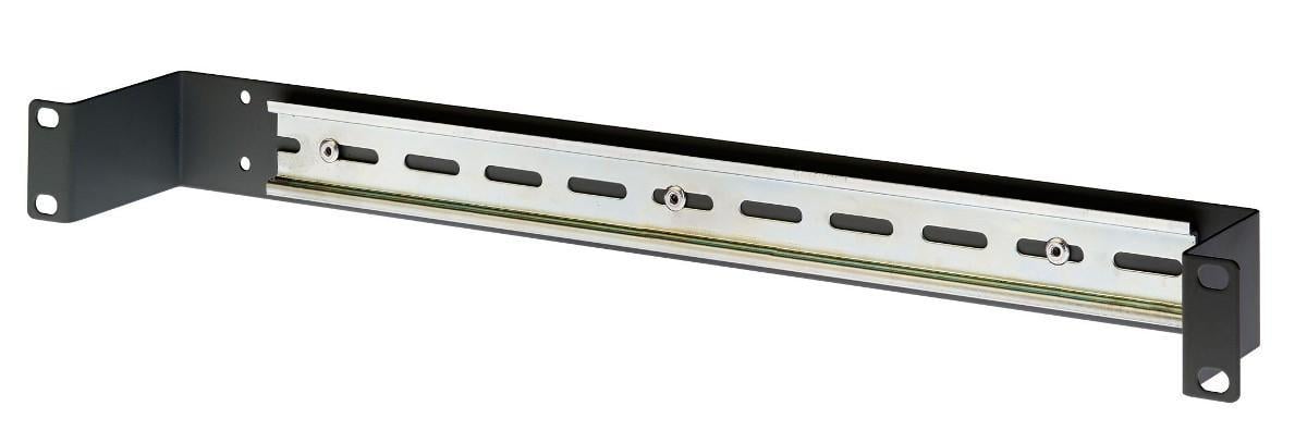 Contenitore Guida DIN 1U per Armadi 19'' Nero