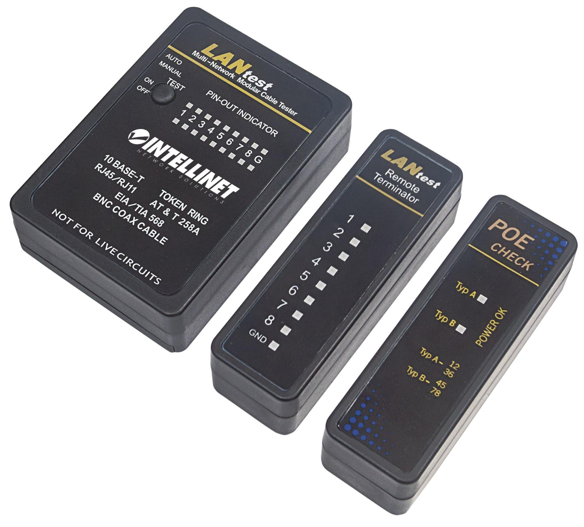 Tester Professionale POE RJ45 e BNC