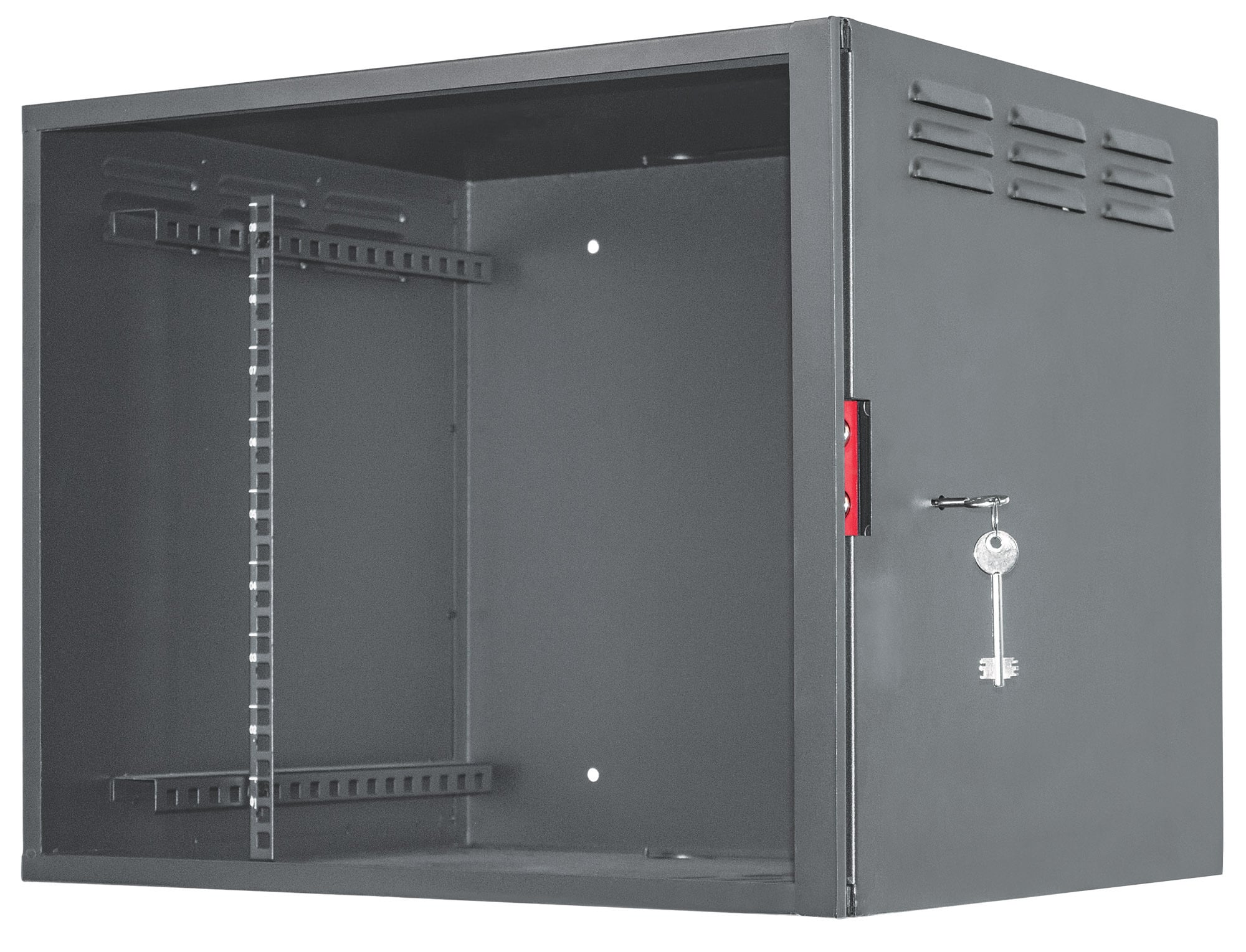 Armadio Rack 19'' a muro 9unit&agrave; con serratura di sicurezza