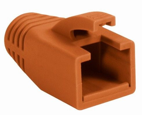 Copriconnettore per Plug RJ45 Cat.6 8mm Arancione