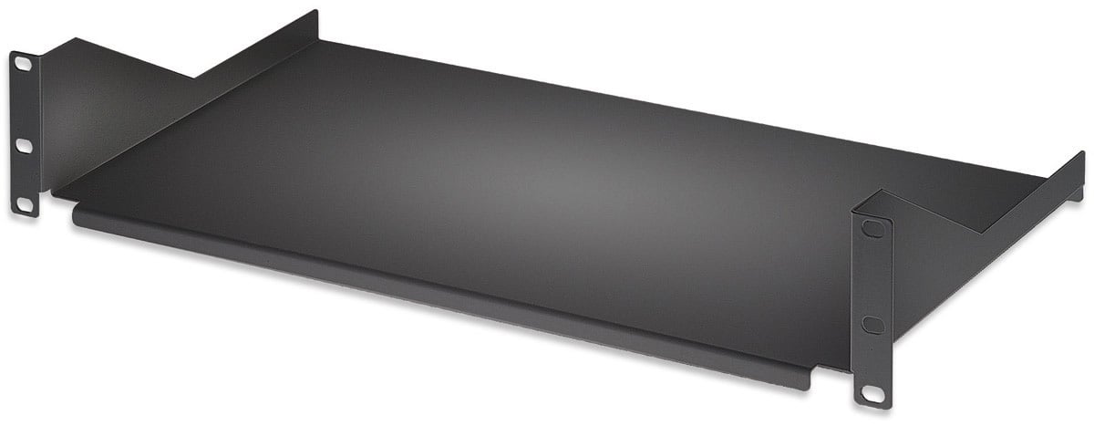 Mensola per Rack 19'' 400 mm 2U Nera 2 punti