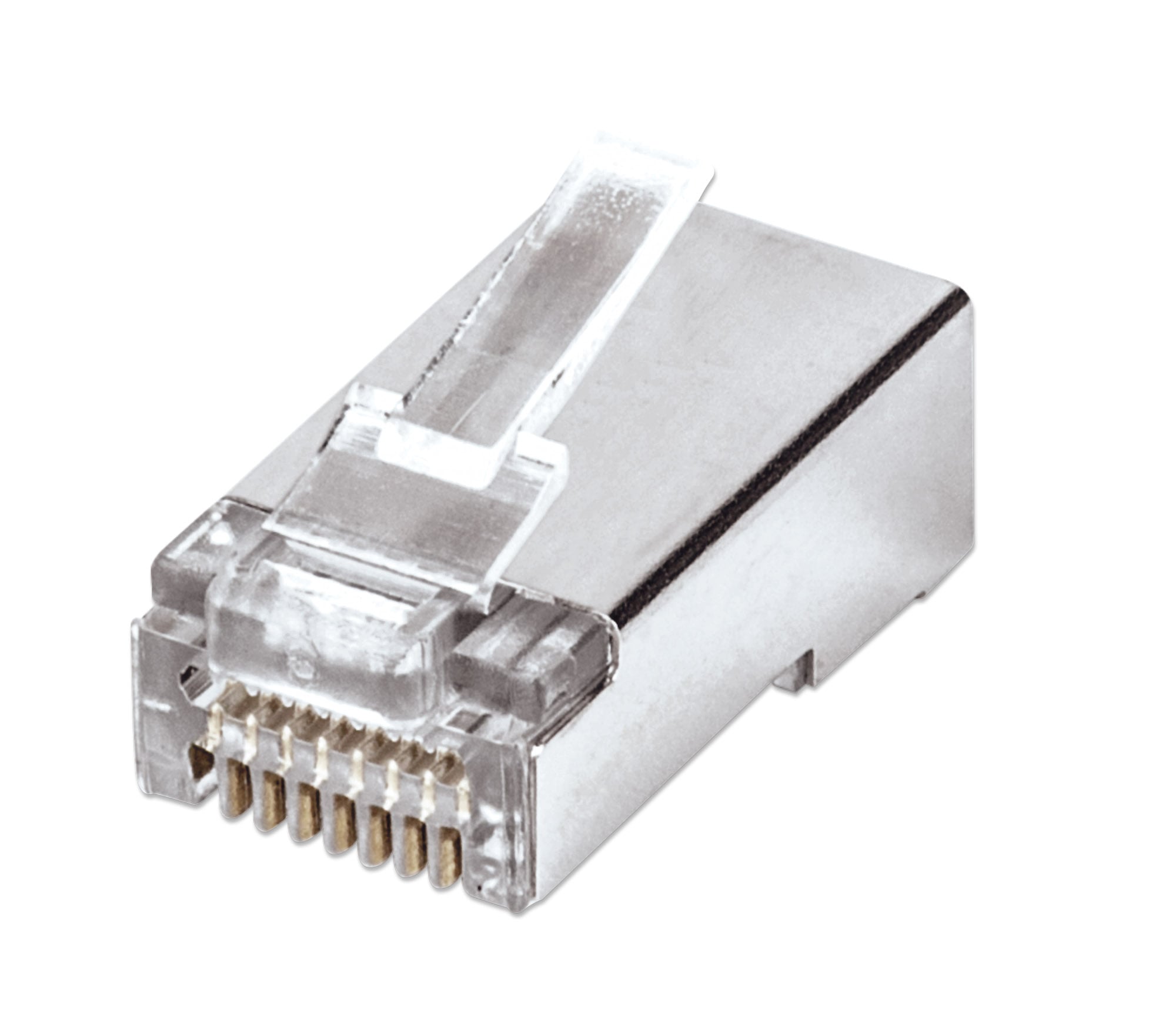 Confezione 100 Plug modulari RJ45 passanti Cat5e FastCrimp
