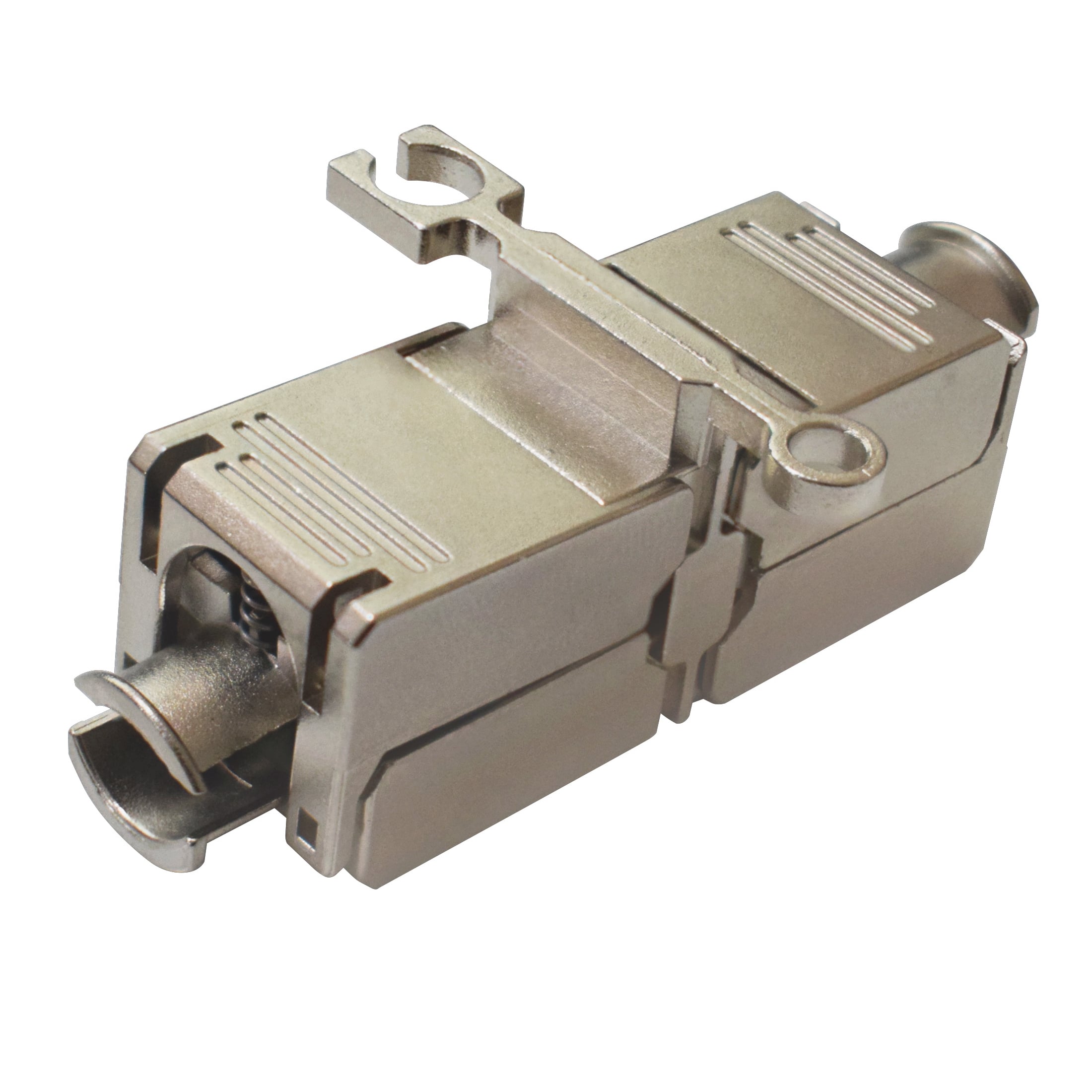 Accoppiatore Modulare Cat.6A RJ45 F/F STP 3&micro; Grigio